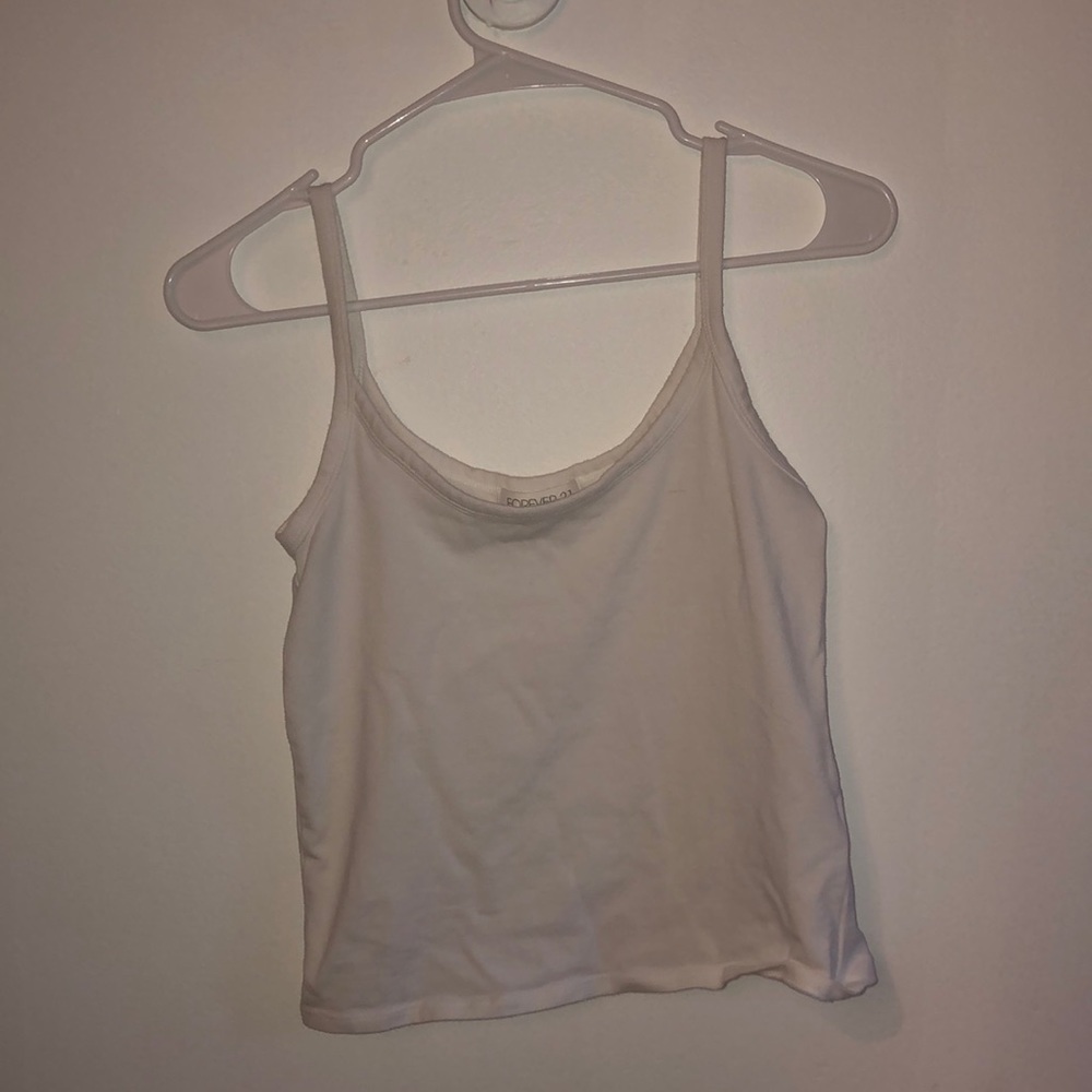 Cropped white tank!